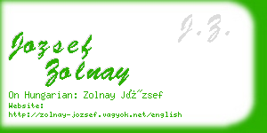 jozsef zolnay business card